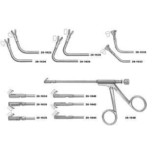   Forceps, 4 3/4 (12 cm) shaft, 3 X 5 mm cups, 70 degree vertical jaws