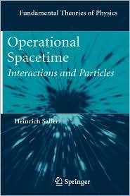 Operational Spacetime Interactions and Particles, (1441908978 