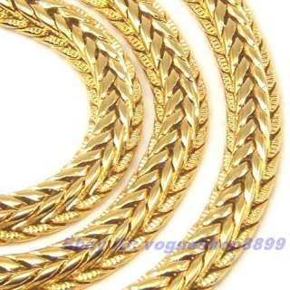 RARE 18K YELLOW GOLD GP SNAKE NECKLACE SOLID FILL GEP CHAIN 18  