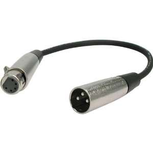 Hosa DMX Adapter Cable   5 Pin XLR Female To 3 Pin XLR 