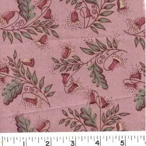   45 Wide Garden Bells Mauve Fabric By The Yard Arts, Crafts & Sewing