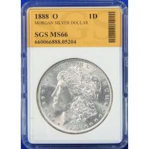  1888 O MS66 Morgan Silver Dollar Graded by SGS Everything 