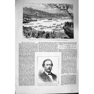  1879 NUGENT ARICA SCULLING MATCH PARAMATTA RIVER SYDNEY 