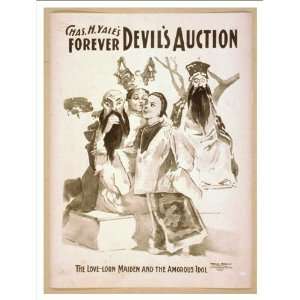   Poster (M), Chas H Yales forever Devils auction