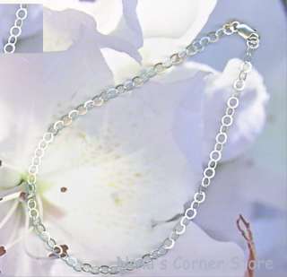 STERLING SILVER ANKLET   ROLLO, FLAT (SSC008)  