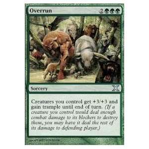  Magic the Gathering   Overrun   Tenth Edition   Foil 