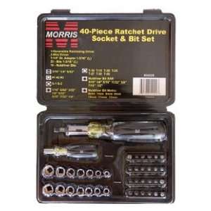 Morris Products 54220 Ratchet Driver Socket and Bit Set, 40 Piece 