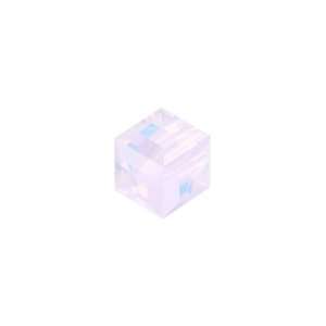  5601 6mm Faceted Cube Violet Opal Arts, Crafts & Sewing