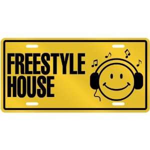  NEW  SMILE    I LISTEN FREESTYLE HOUSE  LICENSE PLATE SIGN MUSIC 
