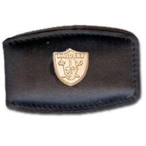  Oakland Raiders Gold Plated Leather Money Clip