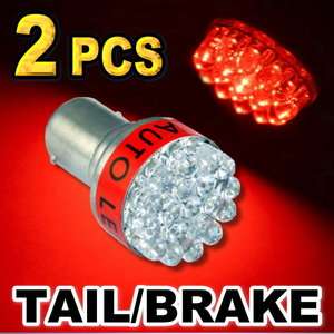 Red 1157 2357 19 LED Bulbs For Tail Brake / Stop Light #B  