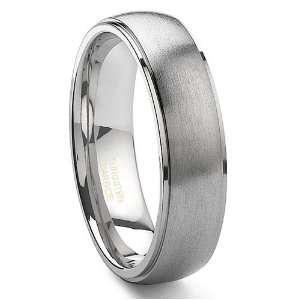   Tungsten Carbide Satin Finish Wedding Band Ring Sz 8.0 SN#078 Jewelry