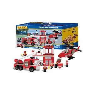  Best Lock Fire Station 450 Piece Set Toys & Games