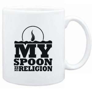  Mug White  my Spoon is my religion Instruments Sports 