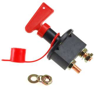   switch suitable for 12 or 24 volt systems with a twist of a key