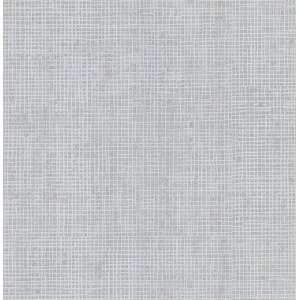  Brewster 141 62111 Woven Effect Wallpaper, Medium Gray 