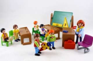   CLASSROOM with CHILDREN & CLASS TEACHER PEOPLE HOUSE FIGURES Playmobil
