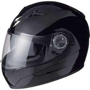   Scorpion EXO 500 Black Motorcycle Helmet (Large 89 6143) Automotive