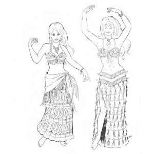  Khariyas Skirts Pattern (Belly Dance) Arts, Crafts 
