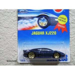  Hot Wheels Jaguar Xj220 metallic Blue W/gray Interior W 