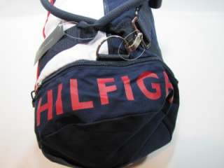 NWT Tommy Hilfiger Large Duffle Bag Blue & Red Gym Trav  