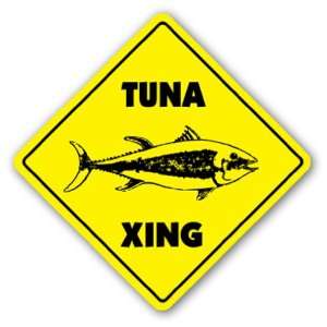  TUNA CROSSING   Sign   xing signs sport fishing boat 