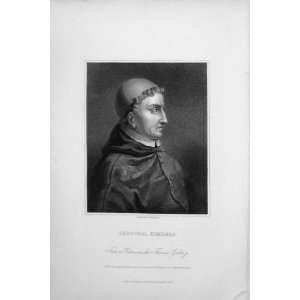   Charles Knight 1837 Antique Portrait Cardinal Ximenes