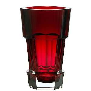  Baccarat Abysse Vase small, Ruby 7 7/8in