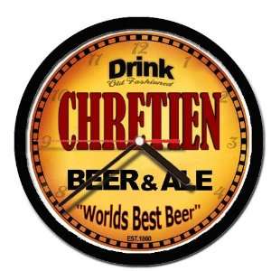  CHRETIEN beer and ale cerveza wall clock 