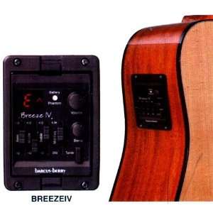  Barcus Berry Breeze IV Acoustic Guitar Preamp System 