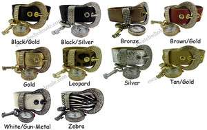 Pick 3 Wholesale Fancy Lock Key Face Buckle Charm CZ Watches   LDS9568 