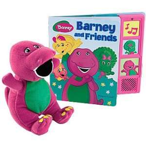  Barney and Friends Play a Sound Book and Plush Purple 