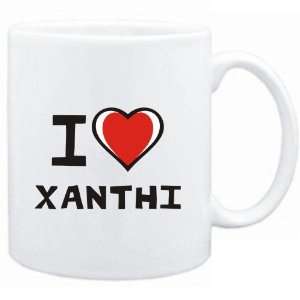 Mug White I love Xanthi  Cities 