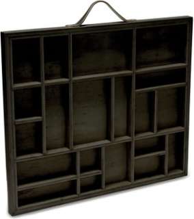   Artist Letterblock Tray 12X10 Black, Holds Assorted 