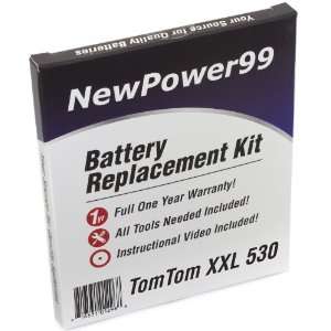  TomTom XXL 530 Battery Replacement Kit with Installation 
