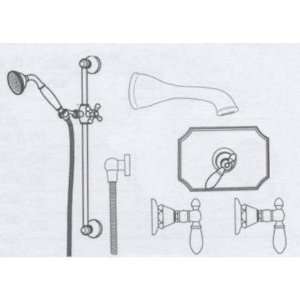 Justyna C 7257 X SN Bathroom Faucets   Tub & Shower Faucets Single H