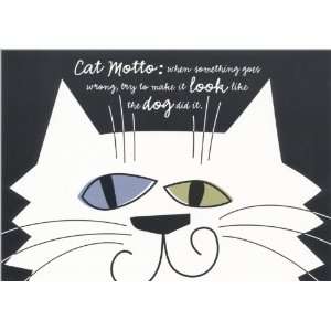  Friendship Greeting Card Cat Motto