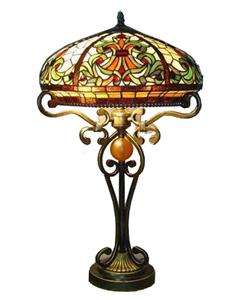  Tiffany Style Table Desk Lamp 16W x 25H Retail $1659 NEW  