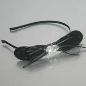   Ribbon Bow decorate with imitative jewels Headband (4038 1) Beauty