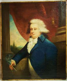 American MATHER BROWN 1780s Portrait Prominent Mason  