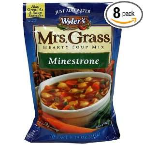 Wylers Mrs. Grass Hearty Soup Mix, Minestrone, 8.29 Ounce Packages 