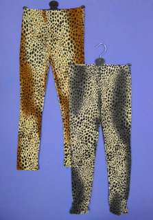 Girls Leopard Skin Print Shaded Stretch Leggings 2 12 yrs NEW  