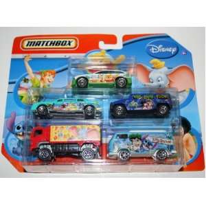  Disney Movies Matchbox 5 Car Set   Winnie the Pooh/Dumbo 