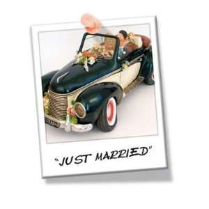 Guillermo Forchino Just Married Comic Art Sculpture, Wedding Car 