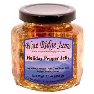 Blue Ridge Jams Holiday Pepper Jelly, Set of 3 (10 oz Jars)
