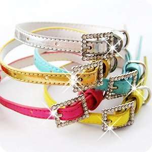 Bellagio Rhinestone inserted Buckle Collar & Lead Set for Dogs and 