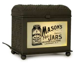 Punched Tin Tart Wax Oil Warmer Mason 1858 Fruit Jar  