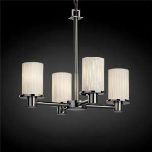  Justice Design Group FSN 8510 Rondo 4 Light Chandelier 