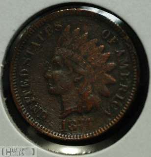 1874 USA 1 Cent Small Cent VF 20 Indian Head *Cleaned  