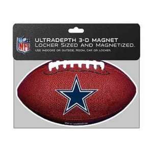 755071   Dallas Cowboys 3D NFL Football Magnets Case Pack 